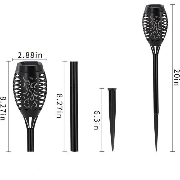 Halloween Decorations Outdoor, 12 Pack Purple Solar Lights Outdoor Waterproof - Picture 6 of 8